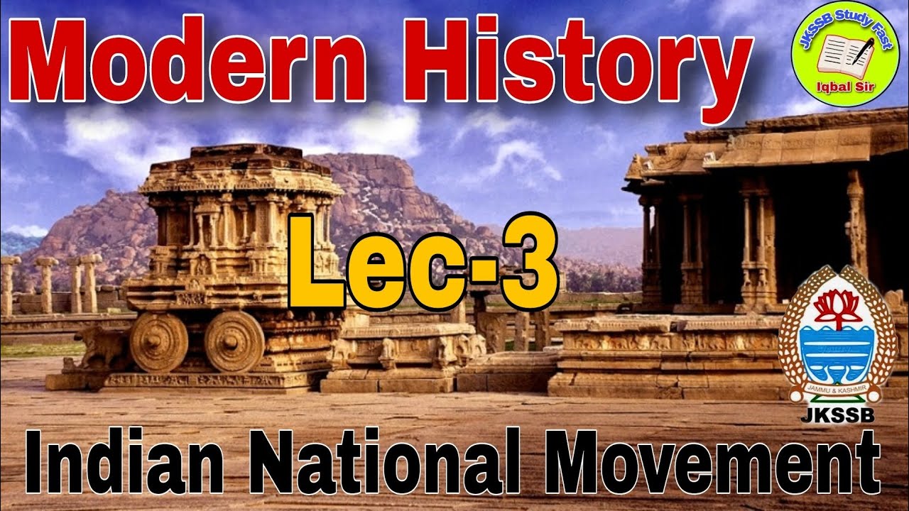 Lec- 3 Modern History || Indian National Movement - YouTube