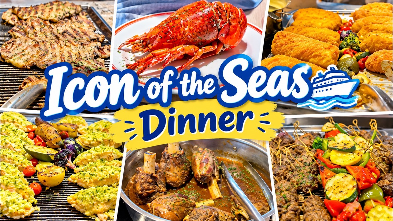 Icon of the Seas Cruise | 7 Days of Buffet Dinner — What’s Available? 🍤🦞