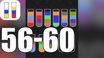 Water Sort Puzzle Level 56-60 Walkthrough (iOS - Android)