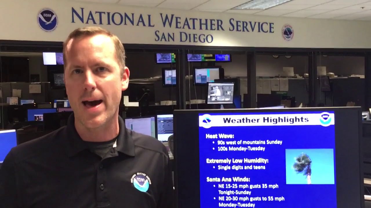 Update on Heat Wave and Santa Ana Winds - YouTube