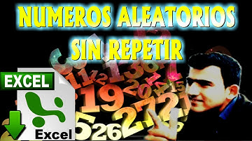 😱 Generar NUMEROS ALEATORIOS en excel SIN REPETIR 🔁🔢