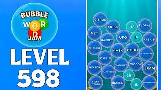 Bubble Word Jam Level 598 Full Walkthrough Solution screenshot 1