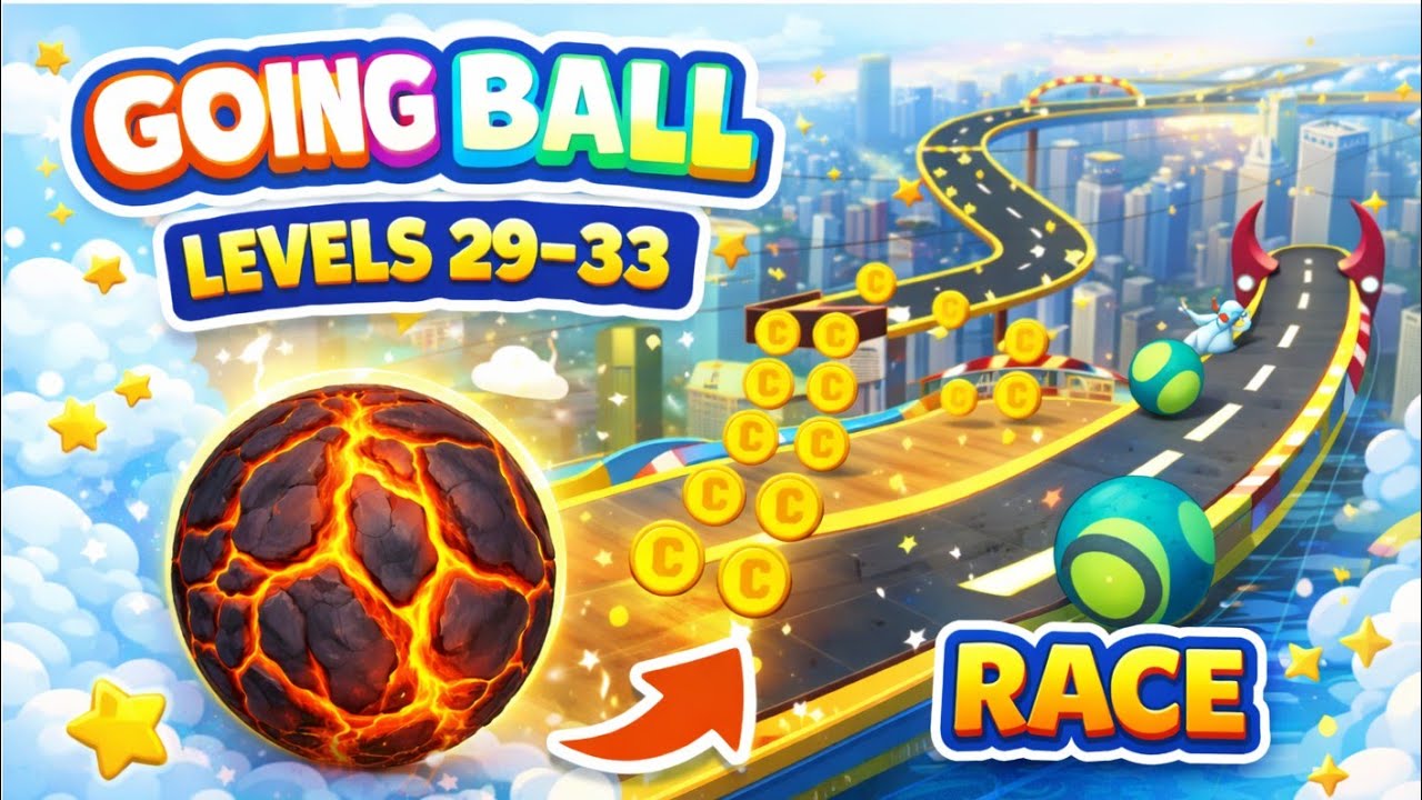 Going Balls Race - 29 To 33 Level Gameplay - Going Balls New Update
