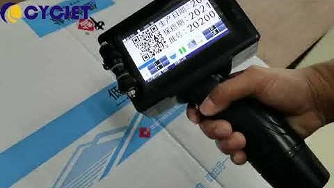 CYCJET Smart I Small Handheld Inkjet Printer for Corrugated Cardboard