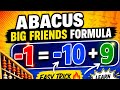 Abacus level 2 Big friends formula of -1 easy explanation 😊✨#abacus #viral #education #trending