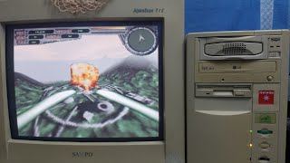 Pentium 233 MMX with S3 ViRGE retro pc  - showcase and playing S3D accelerated retrogames