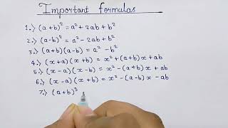 10 🔥Most Important Algebraic Expression | Very Important Algebraic Identities Profile