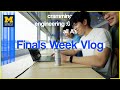 ENGINEERING STUDY VLOG | cramming for 3 finals during finals week @umich [straight A's]