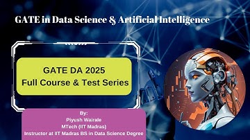 GATE Data Science & AI 2025 | Full Course and Test Series #gatedatascience
