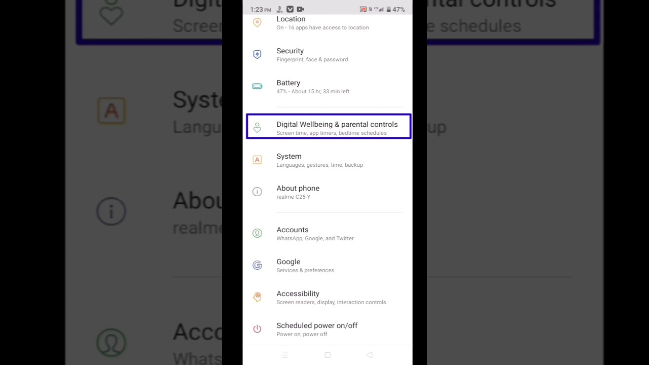 how to use bedtime mode in Realme C-25Y ,C21Y,C35।। bedtime mode on off use kaise karein 