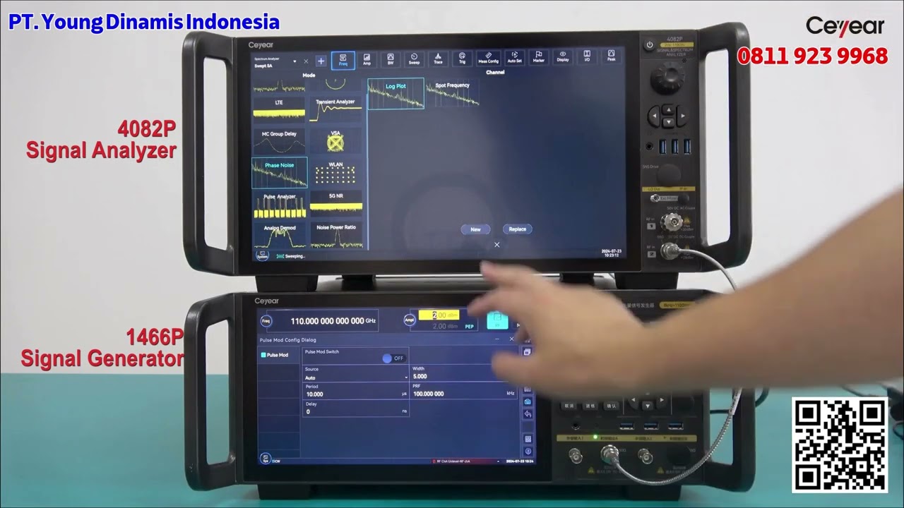 Tutorial Generate dan Analisis Sinyal 110 GHz Coaxial 1.0 mm dengan 1466 & 4082