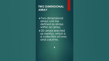Mastering Two-Dimensional Arrays Easily