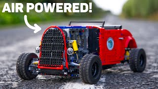 Air Powered Lego Hot Rod  Turbo LPE Engine, 5 Speed Gearbox, Disc Brakes and Air Suspension!