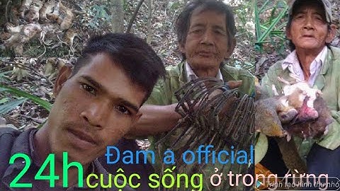 CÁCH ĐẶT BẪY CHUỘT SIÊU HIỆU QUẢ và 24h Ở TRONG RỪNG || Đam a official và ông nội