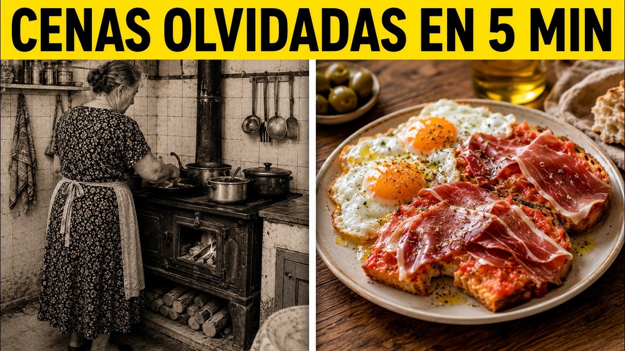 20 Cenas Antiguas Españolas Que Se Hacen en 5 Minutos y se han Olvidado