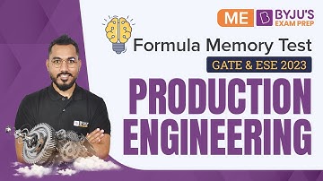 Production Engineering Formula Revision | GATE & ESE 2023 Mechanical Engineering (ME) Exam Prep