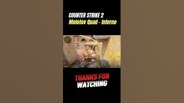 CS2 INFERNO - MOLOTOV QUAD FROM TOP MID  #counterstrike2 #cs2