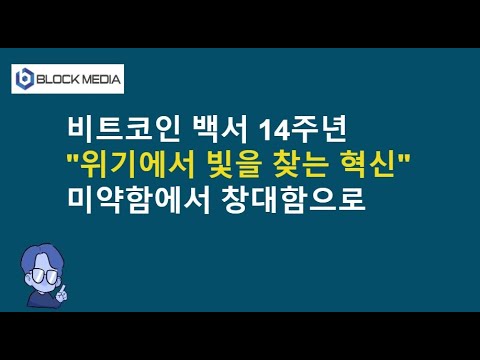 비트코인 백서 14주년...위기에서 빛을 찾는 혁신