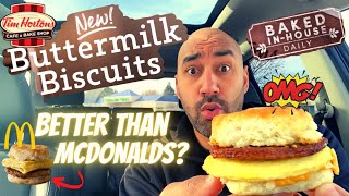 Tim Hortons New ButterMilk Biscuits - Baked In House Daily! - Better than McDonalds? 🤔❓ screenshot 5