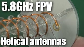 Two 5.8GHz FPV helical antennas compared