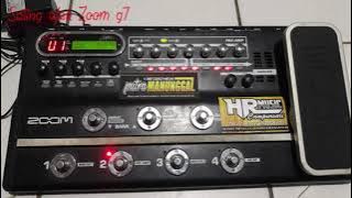 Tutorial seting efek Zoom g7 untuk dangdut ( Distorsi )