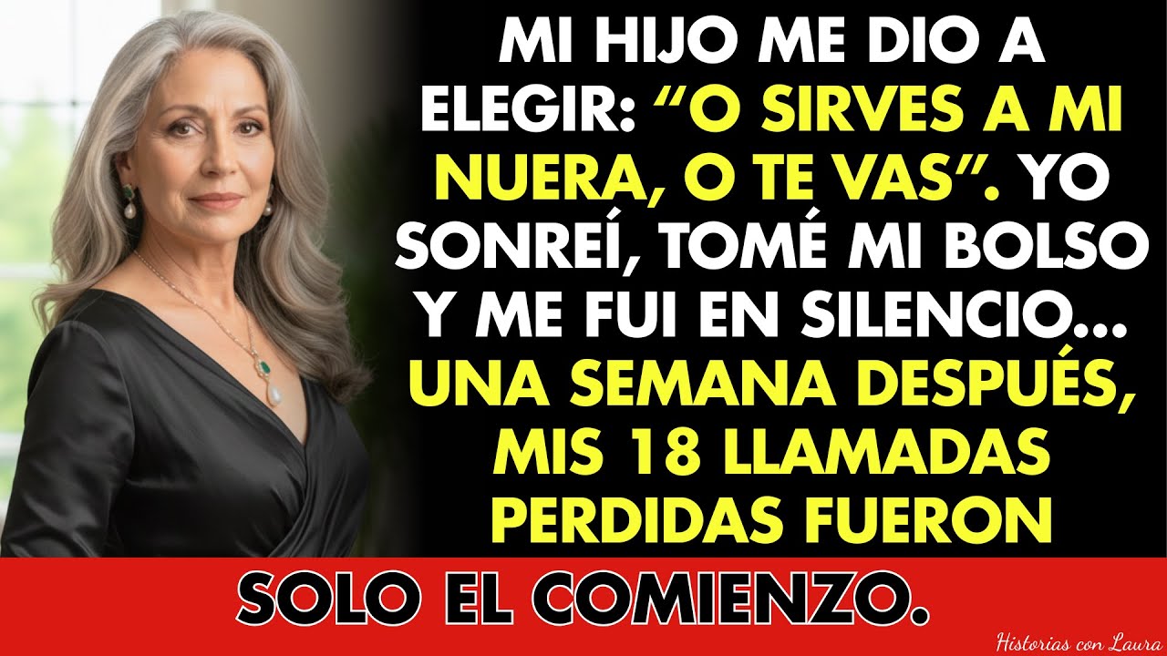 Mi Hijo Me Dio a Elegir: O Sirves a Mi Nuera o Te Vas. Sonreí, Tomé Mi Bolso y Me Fui…
