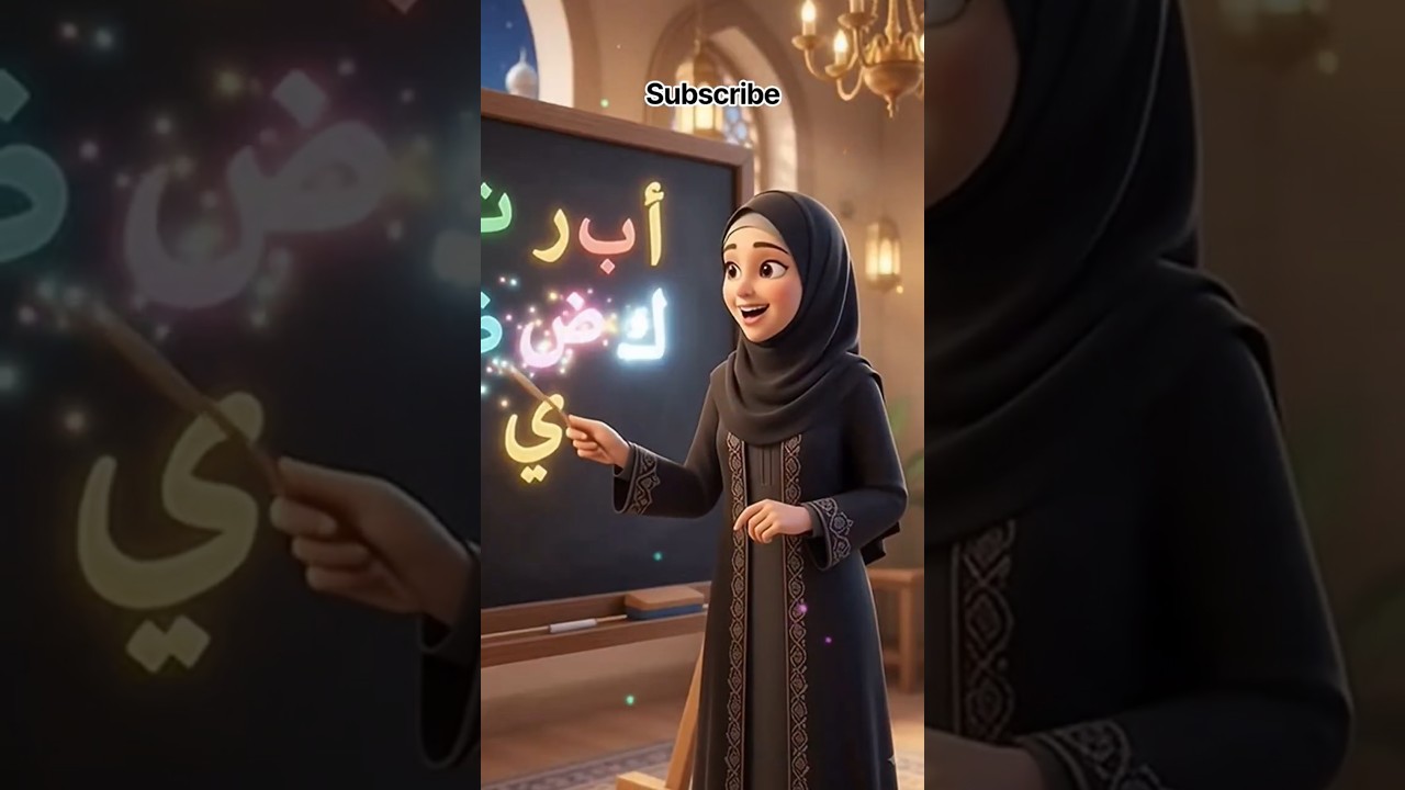 ✨ Alif Baa Taa🎵Beautiful Arabic Alphabet for Kids | Cute Islamic Learning #Shorts #alif #IslamicKids