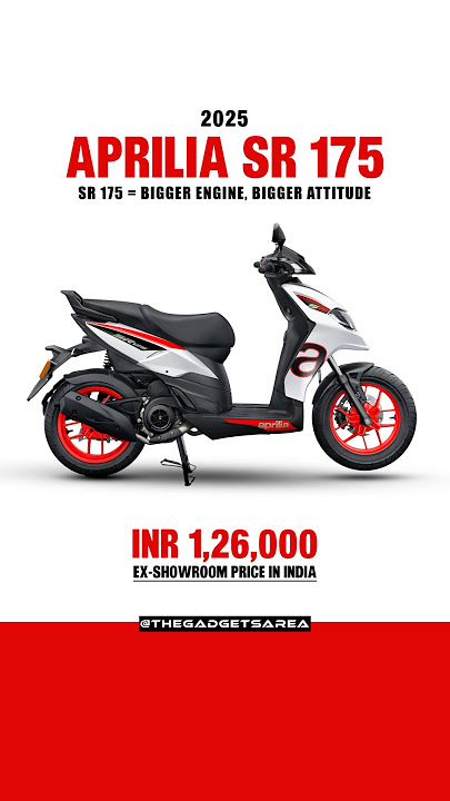 All-New Aprilia SR 175 – Worth ₹1.33 Lakh? 🤯 #apriliasr175 #sr175