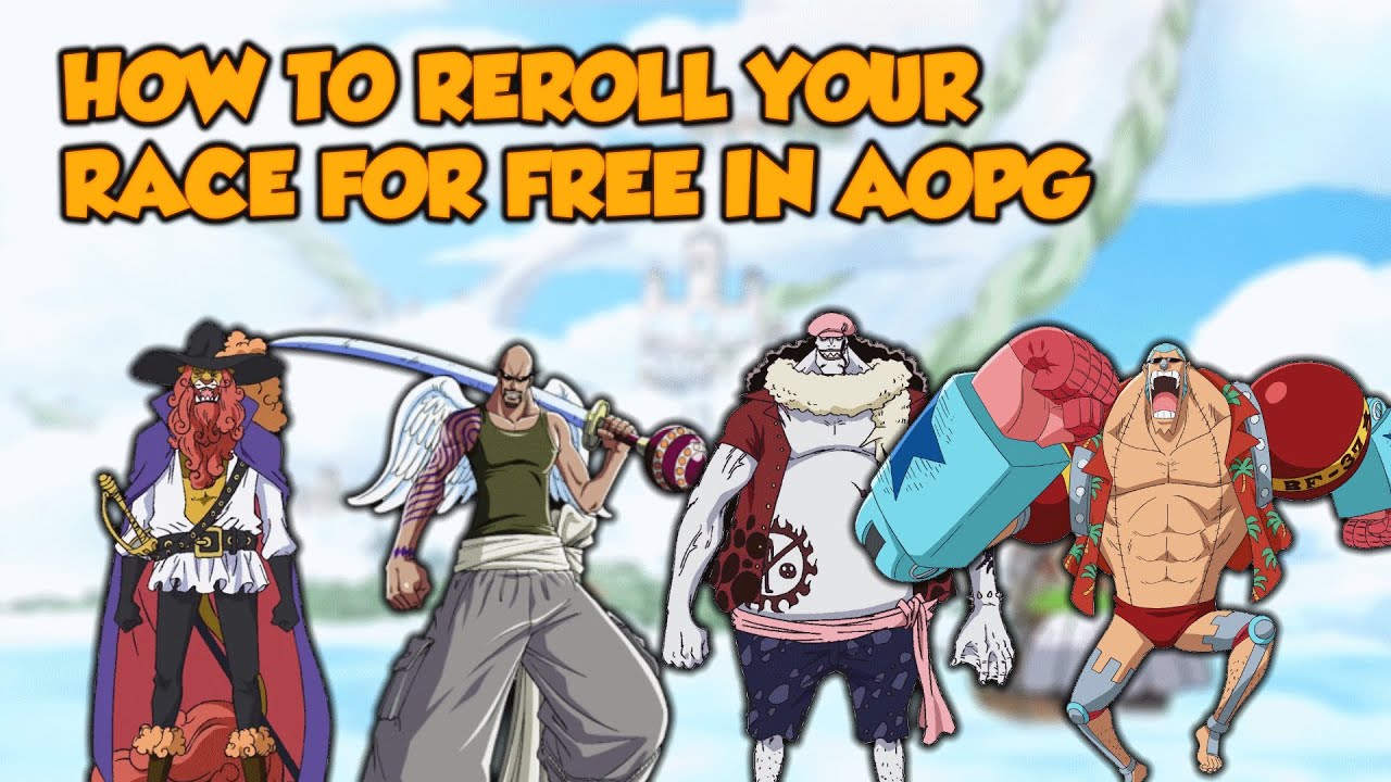 [AOPG] HOW TO CHANGE YOUR RACE FOR FREE IN A One Piece