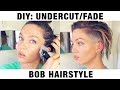 Diy undercutfade bob hair style