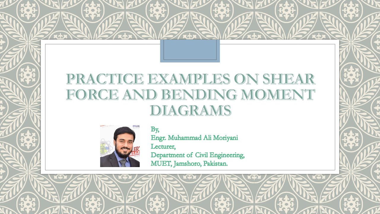 Practice Example   1  Shear Force And Bending Moment