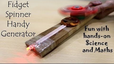 Fidget spinner small generator || Science for kids