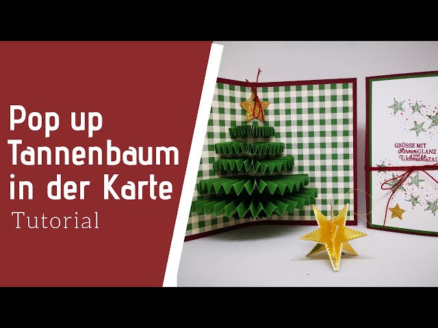 3D Pop-Up Weihnachtskarte Mit Katze & Weihnachtsbaum – Handgefertigte Grußkarte Mit Umschlag