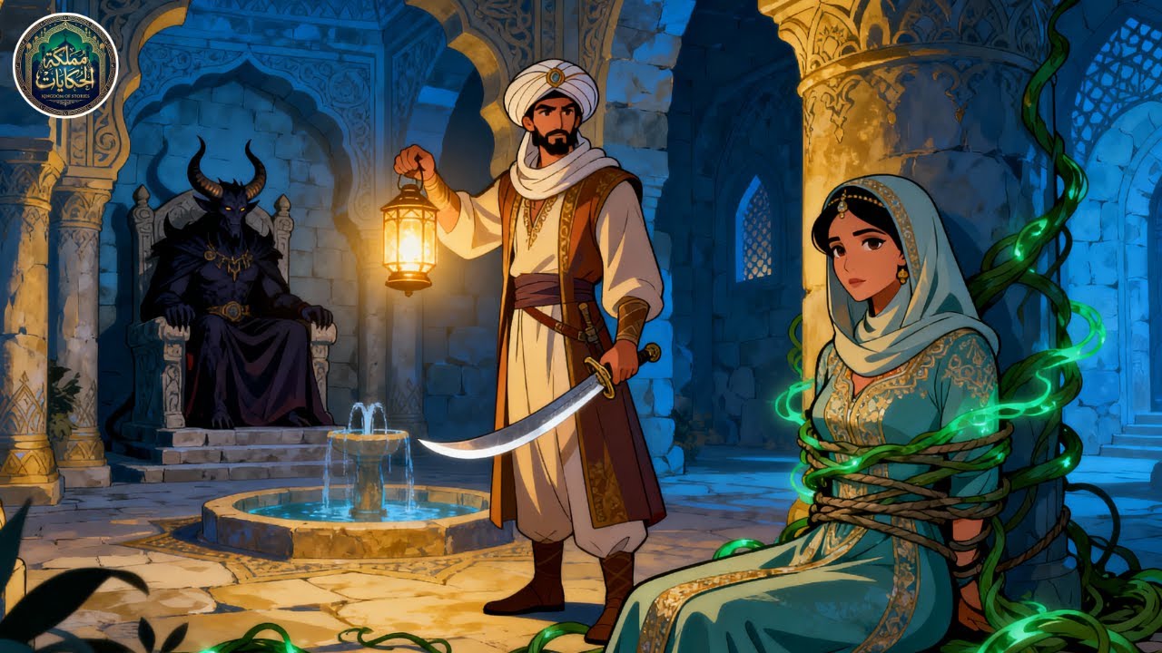 #قصة الحطاب الفقير!! وملك الجن الذى حبس زوجتة !! وأميرة الجن الذهبية العجيبة!! وسر الثعبانين !!