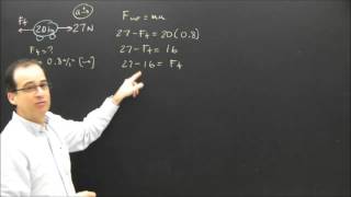 Newtons First & Second Law Part 7 physics lesson