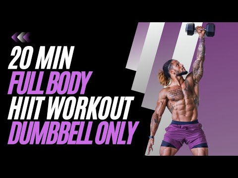 20 MIN FULL BODY HIIT WORKOUT | Build & burn w/ a dumbbell