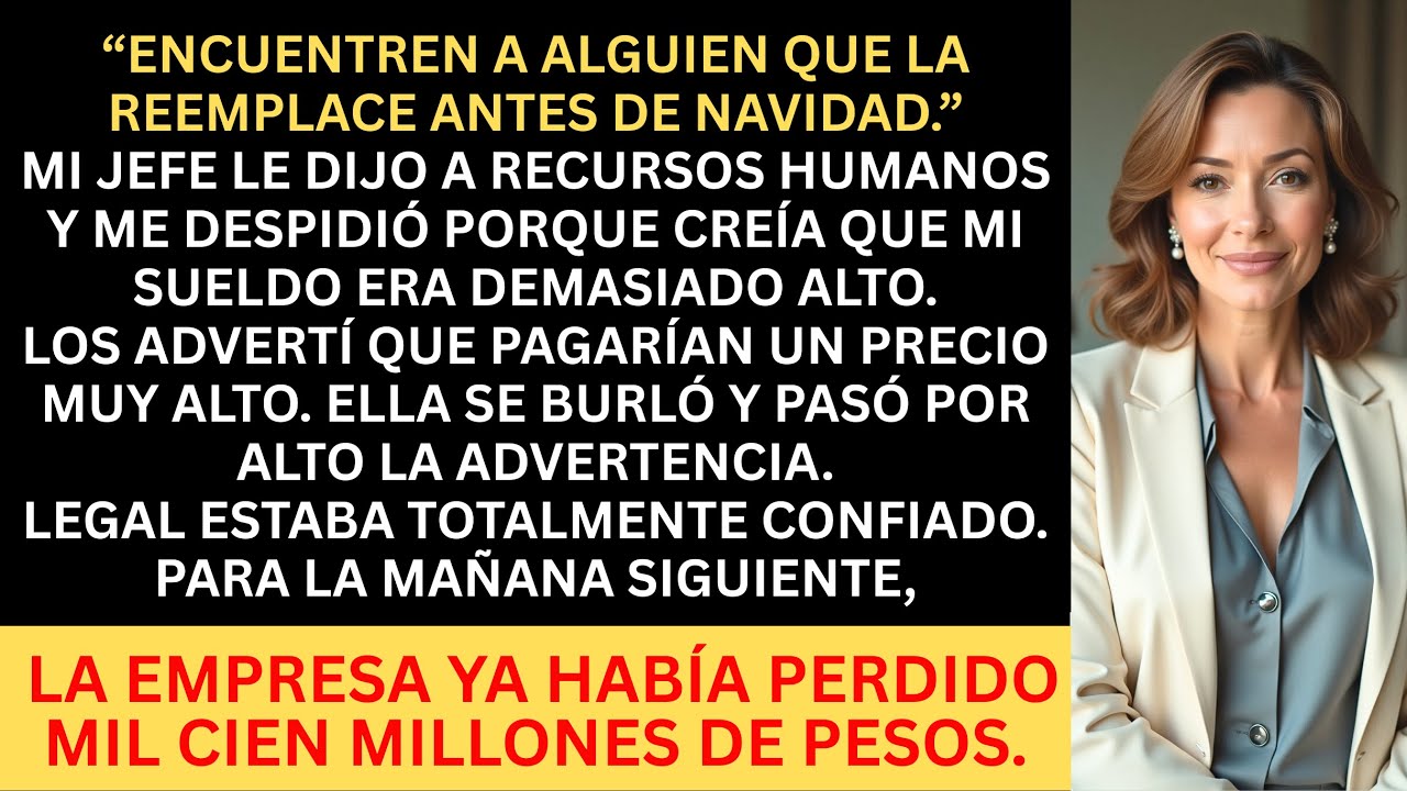 Mi Jefe Me Despidió— Hasta Que Su Renuncia Les Costó 1,100 Millones de Pesos de la Noche a la Mañana