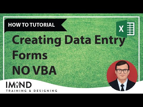 Create a Data Entry Form No VBA