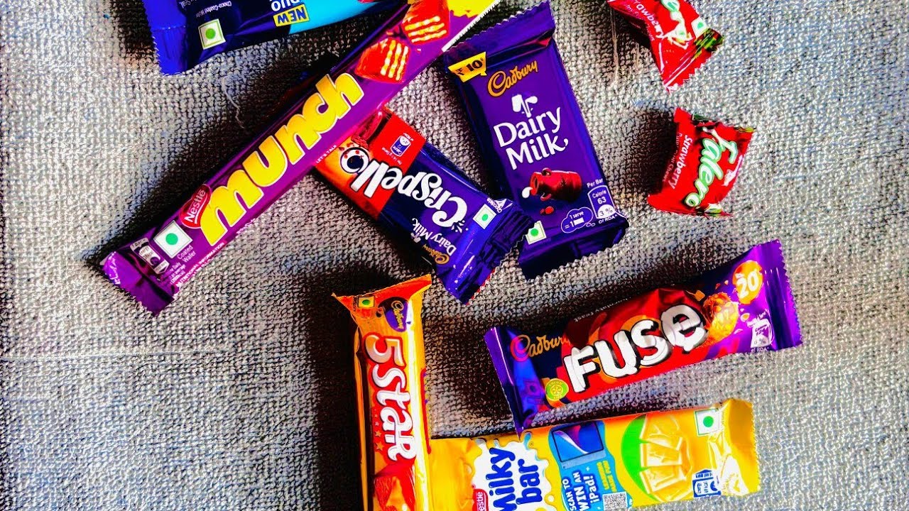 Milky bar vs crispello vs fuse vs 5star vs dairy milk vs perk vs munch 