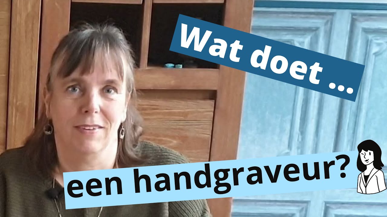 Wat doet .... een handgraveur?