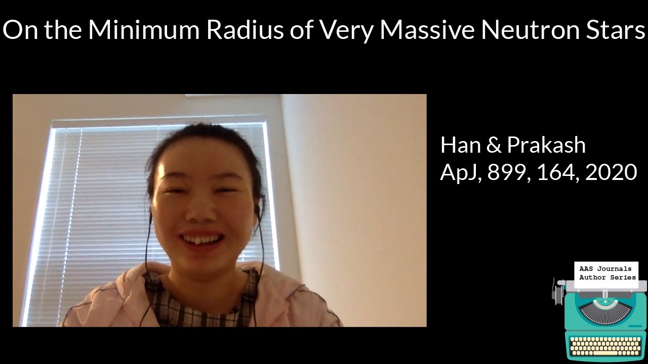 AAS Journal Author Series Sophia Han on 2020ApJ…899..164H YouTube