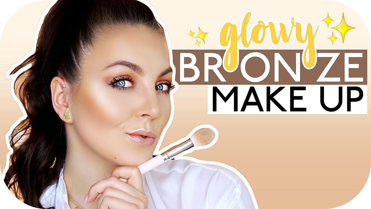 Mein Lieblingslook 💛✨ GLOWY & BRONZE  MAKEUP TUTORIAL deutsch | Schicki Micki