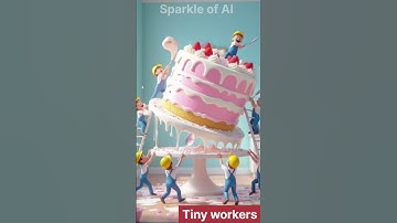 Tiny workers cake 🍰😂🤯         #sehar #entertainment #cartoon #shorts #moralstories#ai