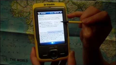 GPS Trimble Training 2 - Using the Juno Button/Stylus Navigation, GPS System Settings, & Typing