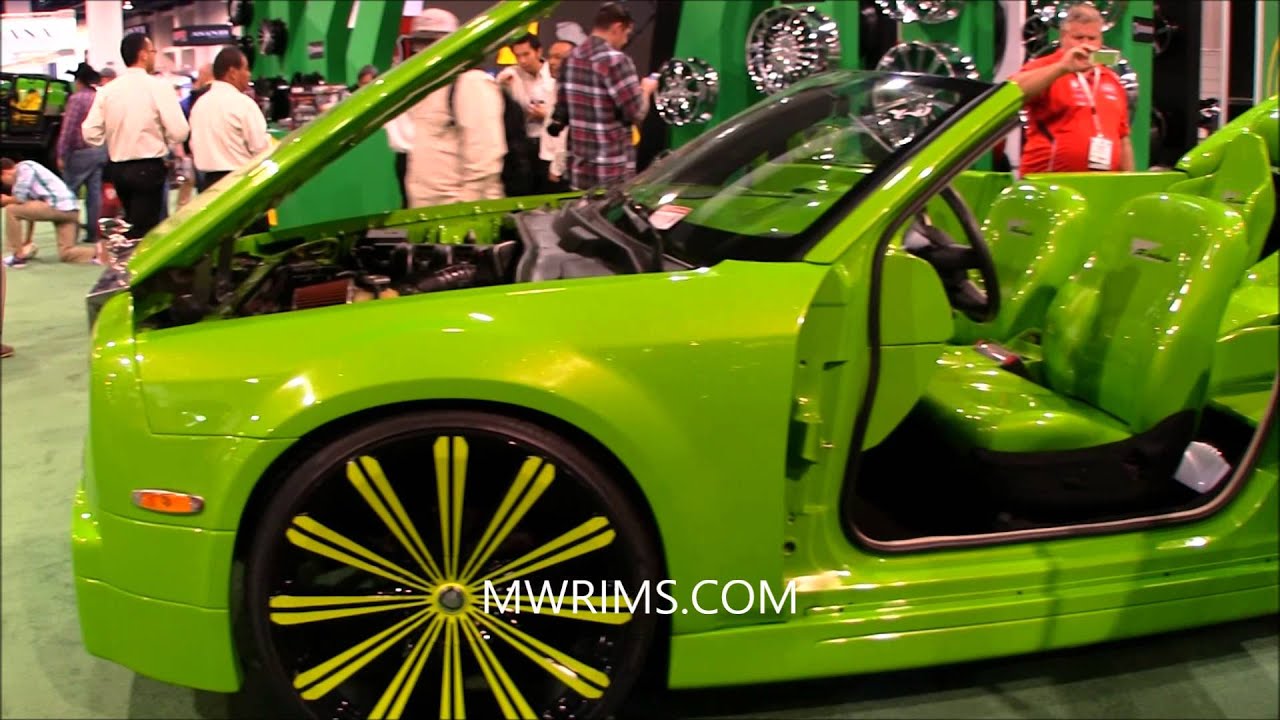 Custom chrysler 300 fiberglass interior sema show 2013 YouTube