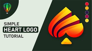 Heart Logo Design in Coraldraw  | Coreldraw Tutorial | Simplified Tuts