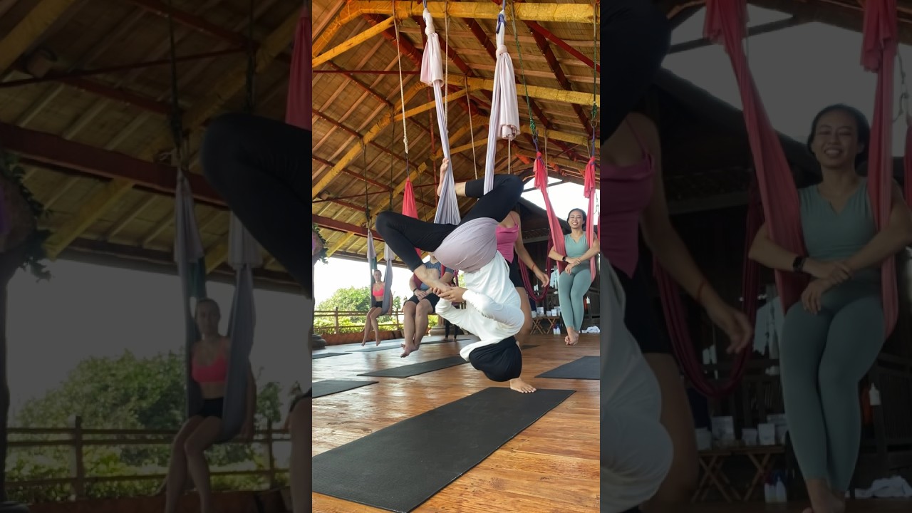 Aerial Yoga di Udara Bali. For me, life is all about exploration.