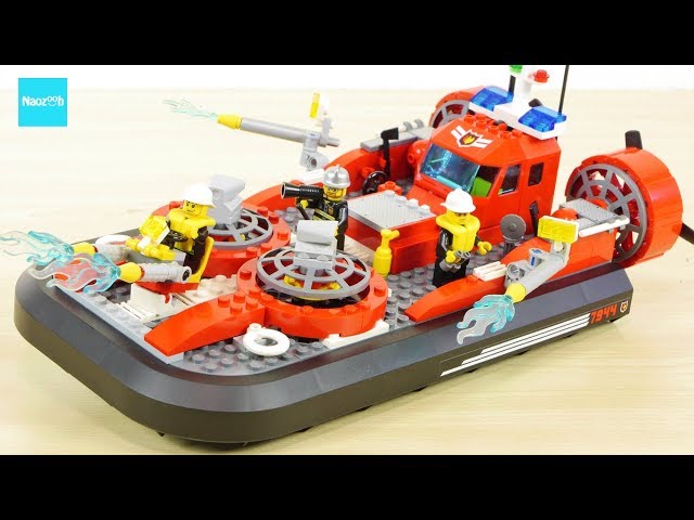 LEGO CITY Fire Hovercraft 7944 Build & Review - YouTube