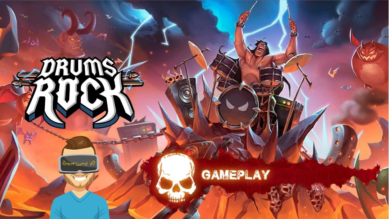 🥁🤘👹GAMEPLAY VR / ANÁLISIS VR Drums Rock YouTube