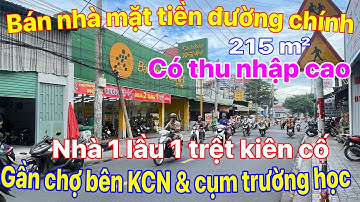 Bán nhà mặt tiền đường chính, sát bên Khu công nghiệp, chơ,trường học, mặt tiền buôn bán xung